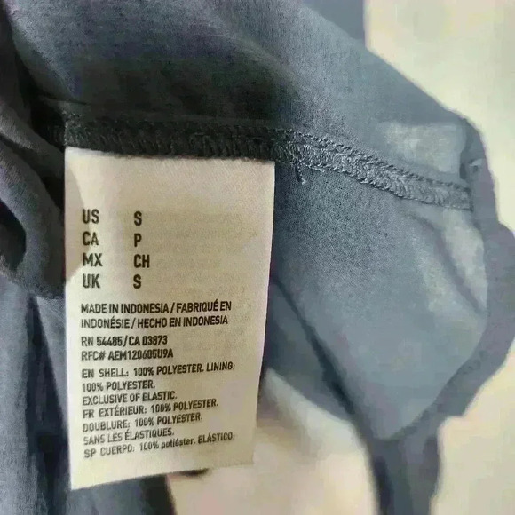 American Eagle women's gray long sleeve polyester blouse size small - Picture 8 of 8